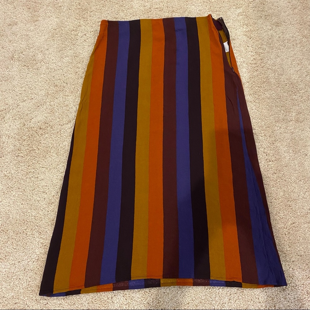 American Eagle Colorful Striped Long Skirt Size Small!